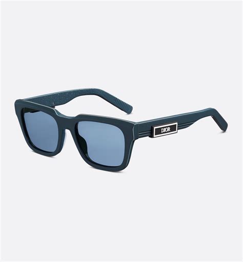 dior rectangle|DiorB23 S1I Blue Rectangular Sunglasses .